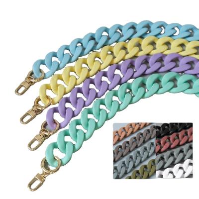 China Phone /Bag Hanging Cord Chunky Long Phone Cover Chain 120cm Holder Portable Chain For Mobile Phone Purse Women Fashion Acrylic Chain Phone Strap Custom for sale