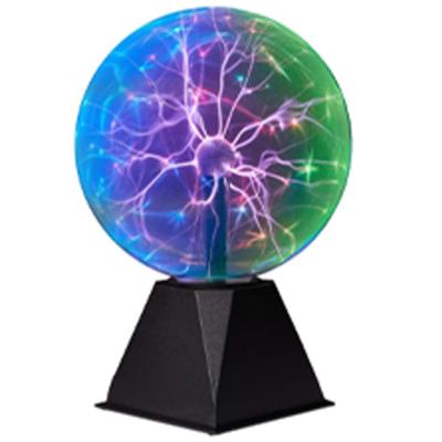 China Modern 4 Inch 5V&USB Static Plasma Ball Lamp Night Light Magic Electrostatic Ion Sphere Plasma Lamp with Voice Control for sale