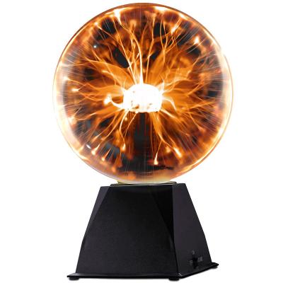 China Brighten up your desk and night 2023 Plasma Ball Light LED RGB Colors Magic Lamp 3 /4/5/6/8 Inch Lamp For Decoration USB Glass Plasma Ball for sale