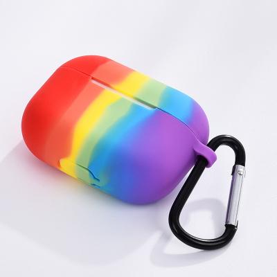 China Breathable 2023 New colorful for designers airpod case rainbow for airpods case silicone cheap for airpod case cover for sale