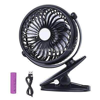 China Clip Newest rechargeable Powerful Portable Table Clip 360 degree Rotating battery operated fan USB Electrical Mini Fan with 1200mAh for sale