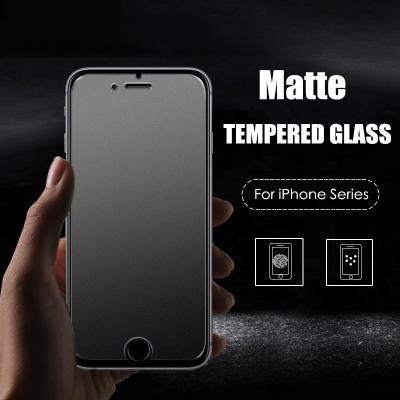 China Matte No Fingerprint Matte Tempered Glass for iPhone X 8 7 6S Plus Screen Protector Frosted Glass for iPhone XS MAX XR Film for sale