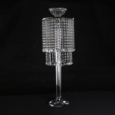 China In the candle holders newcomer! Single Head Large Crystal Candleholder Wedding Centerpieces (BS-CH036) for sale