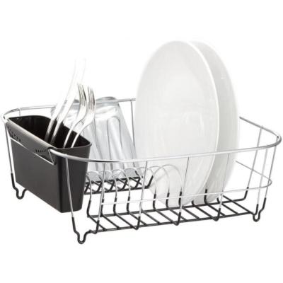 China Sink Drain Rack Stainless Steel Kitchen Storage Racks Organizer For Dish Plate Viable Tableware for sale