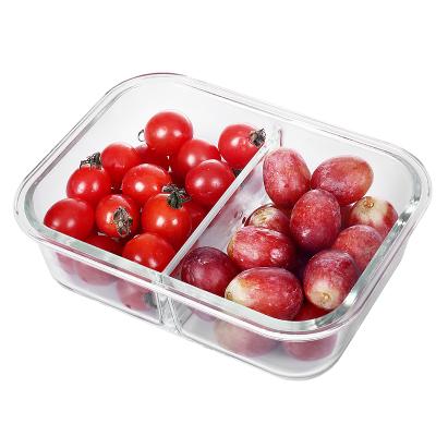 China Freshness Preservation Plexiglass Borosilicate Glass Storage Food Container for sale