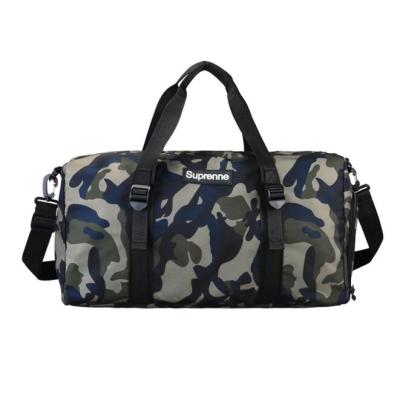 China 2021 Sustainable Wholesale Portable Camouflage Picnic Bag Picnic Dry And Wet Separated Camping Bags for sale