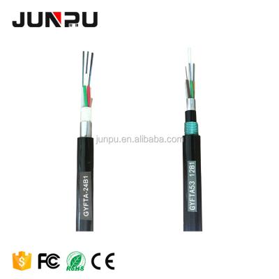 China 24 Core GYFTA53 Aerial Outdoor Armored Fiber Optic Cable 1km Price Fiber Optic Cable for sale