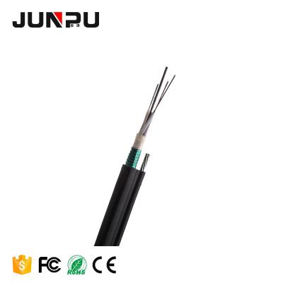 China GYTC8S Double Sheath SM 24 Core Single Mode Fiber Optic Cable Outdoor Self Supporting for sale