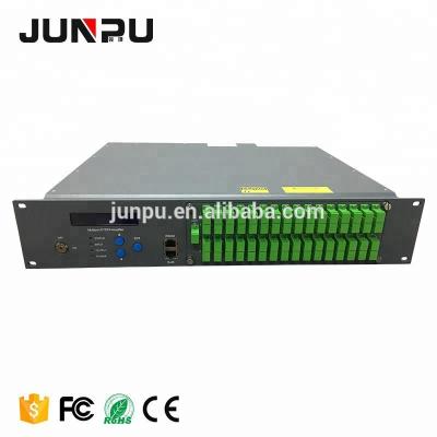 China Gepon Network Junpu 2U Stable 32 Ports Catv Edfa 1550nm Optical Signal Amplifier Gepon WDM Catv to 17dBm for sale