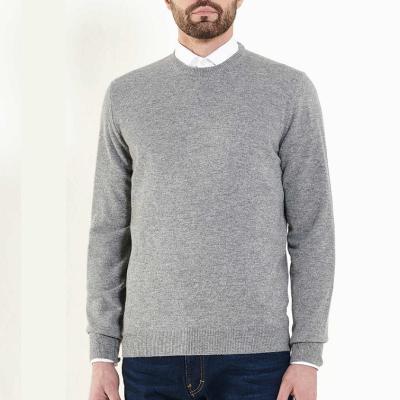 China Anti-pilling Men's Crew Neck Cashmere Wool Sweater for sale