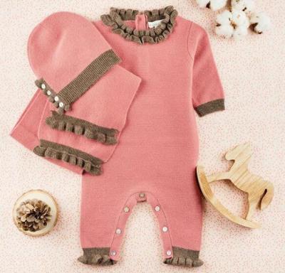 China Short Sleeve Babies Cashmere Romper for sale