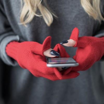 China Newest Simple Style Fashionable 100% Cashmere Gloves For Women for sale