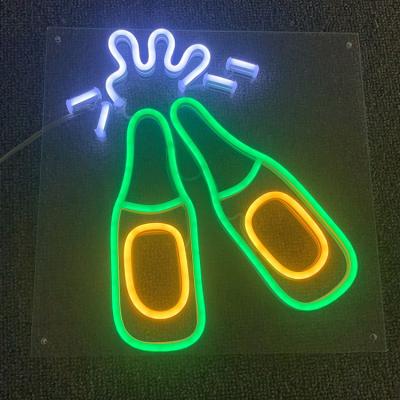 China Colorful RGB 3d Neon Light DIY Wholesale Custom Personal Part Models Of Various Buildings for sale