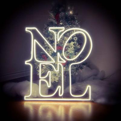 China Buildings Drop Shipping Custom Holiday Christmas Decoration DIY Flexible Neon RGB Led Advertising Electronic Sign for sale