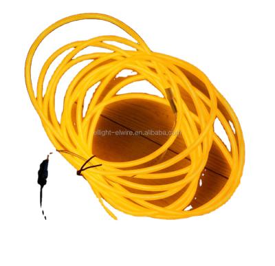 China Constant light/sound-control/OFF high luminance yellow light EL WIRE for sale