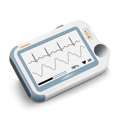 China Home Electrocardiogram Monitor Doctor Handheld Monitor ECG/EKG Holter Machine Use Clinic Viatom Wellue Multiparameter Checkme pro for sale