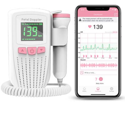 China Speaker Viatom Wellue Babytone Element In Stock CE Baby Rechargeable Heart Monitor Fetal Doppler for sale