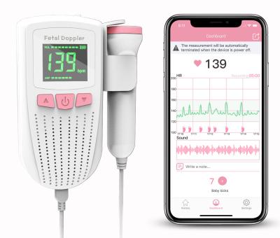 China Hot Selling Element Speaker Viatom Wellue Babytone Ultrasonic Heartbeat Detector Doppler Machine Fetal Heart Rate Monitor for sale