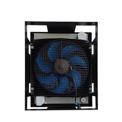 China Ah1417t machinery repair shops heat exchanger plate aluminum hydraulic oil cooler with fan hot sale air industrial oil cooler for sale