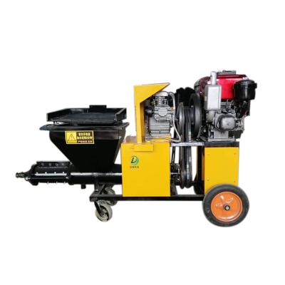 China Building Mortar Spraying Diesel Cement Wet Sand Plastering Machine Spray Machine Cement Mortar Painting Machine for sale