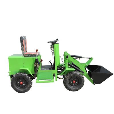 China Building Material Stores Loader Four Wheel Drive Forklift Farm Fertilizer Electric Electric Cleaning Car Small Small for sale