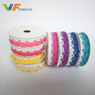 China Rustic 18mm Cotton Lace Trim Wedding Baptism Rustic Haberdashery Trim for sale