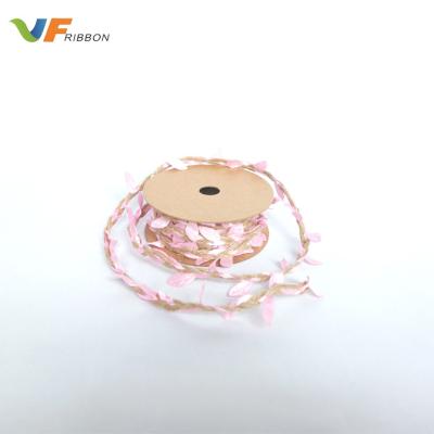 China 6mm Eco - Friendly Natural Hessian Twine Burlap Sheet Ribbon for sale