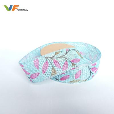 China Eco-friendly Urtrasonic Polyester Ultrasonic Embossing Linen Ribbon Printed Sheets for sale