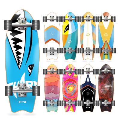 China Custom 32*10inch Adult Maple 7ly CX4 CX7 Complete Surfskates Cruiser Skate Board for sale