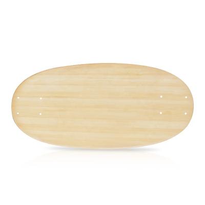 China Adult Custom Northeast Ellipse Maple Wooden White Mini Oval Skateboard Deck for sale