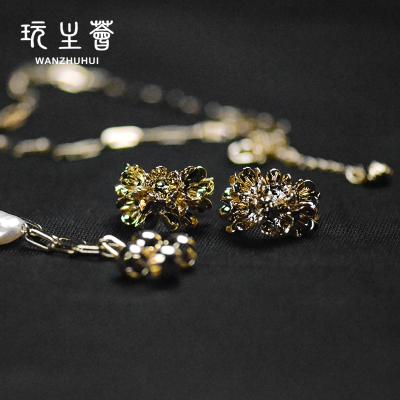 China CLASSIC Gold Plated Shell Chain Necklace Stainless Steel Layered Necklace Set Jewelry Flower Shape For Women for sale