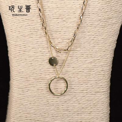 China New Arrival Women Necklace Durable Chain Necklace Gold Plated Unique Necklace for sale