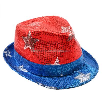 China 4th of July Men's Fashion Hot Selling Cheap High Quality Performance Jazz Hat 4th of July for sale