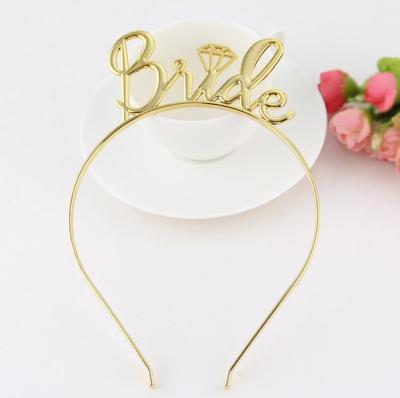 China Bridal Shower Party Factory Directly Supply Plastic Material Wedding Headband Tiaras For Valentine's Day for sale