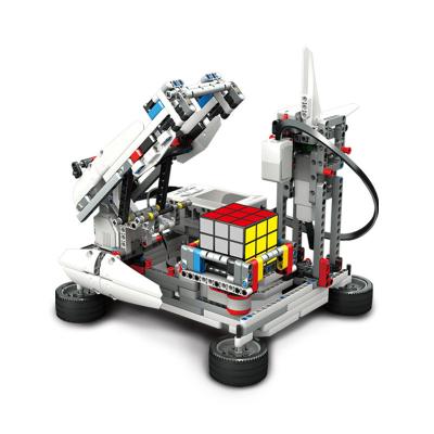 China Kazi Building block plastic programming robot compatible with scratch3.0 EV6 cube in graphic EV3 programming upgraded version EV5 for sale