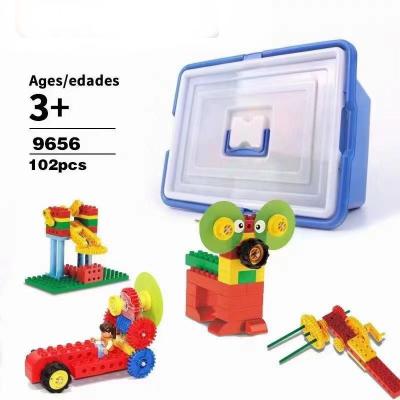 China Classic Toy High Quality 102pcs Education Building Block Creative Study Student Toys ABS Plastic Moc DIY 9656 Bricks Set for sale