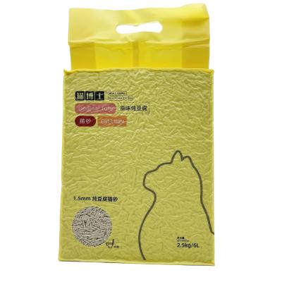 China Mbiby's Cat Litter Sand Tofu Sand Tofu Stored Cleaning Strong Clumping Flushable Cat Litter for sale