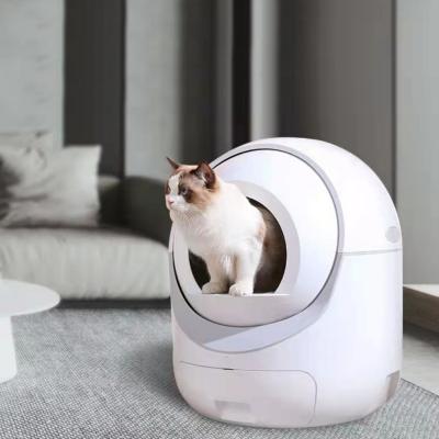 China Current Stocked Hot Sale Amazon Factory Supply Customized Intelligent Self-cleaning Automatic Automatic Cat Litter Box for sale