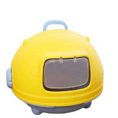 China Robot Stocked Totally Enclosed Shake-proof Type Portable Large-Space Spot Cat Litter Box for sale