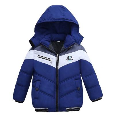 China New Winter Reversible Kids Boys Hooded Cotton-Padded Single Coats for sale