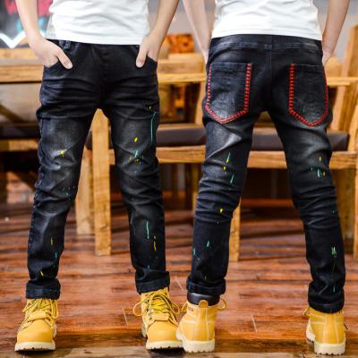 China New Style Viable Boys Fashion Denim Pants Kids Washed Long Jeans Pants for sale