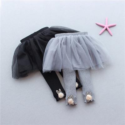 China Spring Autumn and Winter Cotton Rabbit Baby Young Children's Tight Skirt QUICK DRY Pants for sale