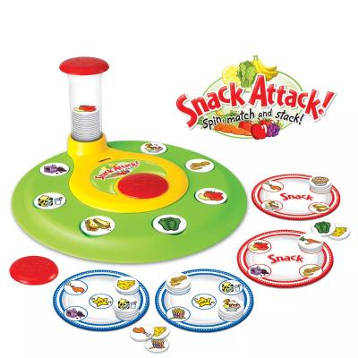 China Plastic Preschool Multiplayer Desktop Games Revolving Board Game Funny Snack Attack Pretend Table Game Animal Toys for sale