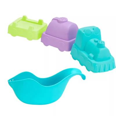 China Sand Beach Play Set Environmentally Friendly Biodegradable Green Sand Toys for Kids - 6 Beach Toys Includes Beach Sand Mold Summer Toys for sale