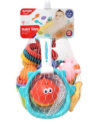 China Sand Playing Tool Toddler Bath Rubber Net For Baby Swimming For Tub Pool, Baby Crab Bath Game Set Toys And Water Stack Up cup net ship 17pcs for sale