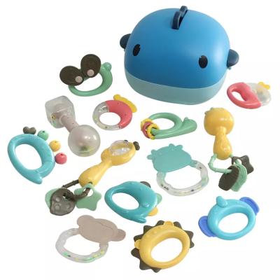 China Hot Selling Stuffed Rattle 13pcs Educational Toys, Plastic For Newborn Babies Infant Rattl s Small Healthy Maker Cheap Funny Hanging Kids for sale