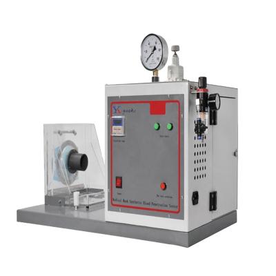 China ISO22609 Synthetic Nonwoven Fabric Blood Permeability Mask Pressure Testing Equipment for sale