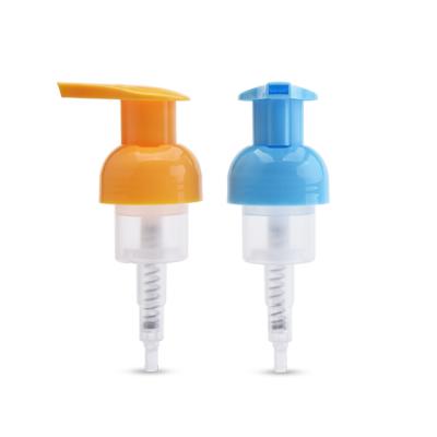 China Non Spill Free Sample Customized Colorful Plastic Foam Pump 40/400 Foam Soap Dispenser For Plastic Bottle for sale