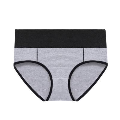 China Gray Women's Lingerie Panties Summer Full Coverage Cotton Hippy Control Daily Underwear Anti-Static for sale