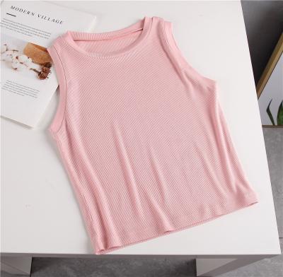 China Factory Solid Color Tank Top Vest Base Wrap Women's Breathable 100% Cotton Workout Tank Tops Women for sale